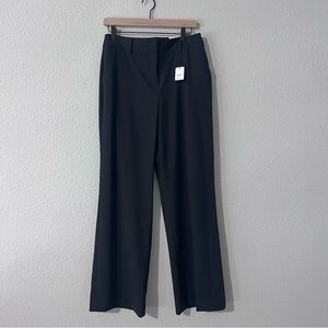 NWT Liz Claiborne Women’s Black Dress Slacks Size 8 Trouser Leg